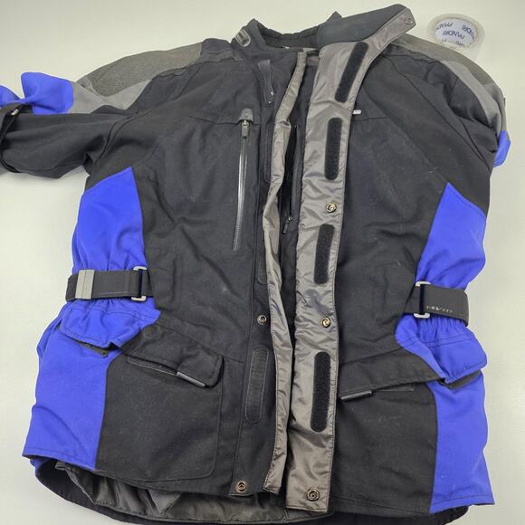 REV'IT! Motorcycle Jacket Mens Extra Large Black Blue Textile Adventure Touring - Picture 10 of 11